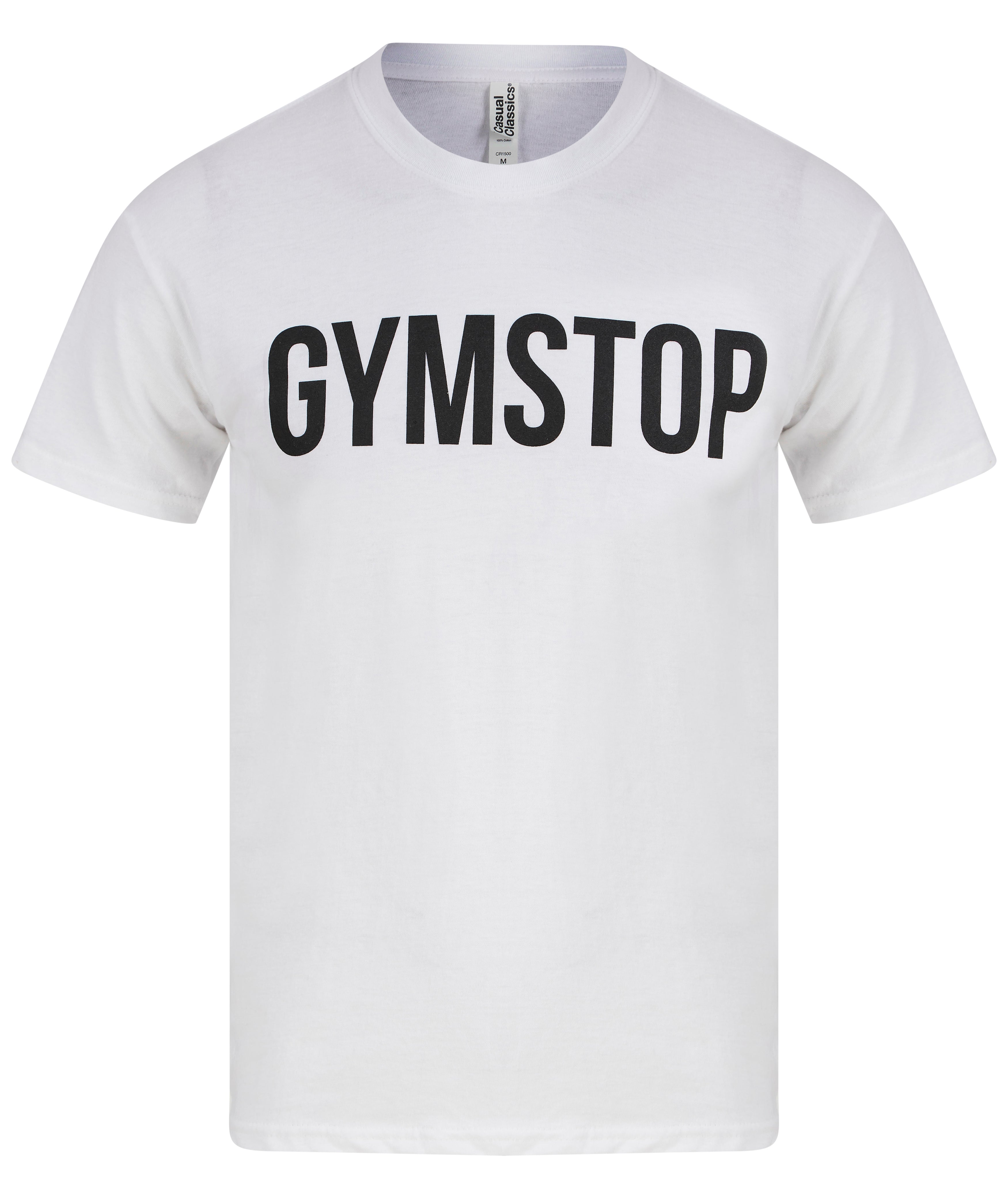 Gymstop Black on White T-Shirt
